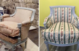 Restauration d’un fauteuil bergère